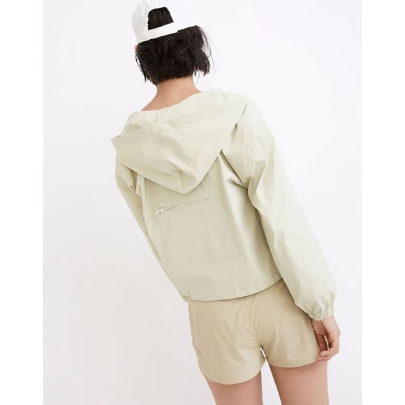 Madewell Light Green Hiking Hoodie Cropped Jacket Size Small - Picture 8 of 10